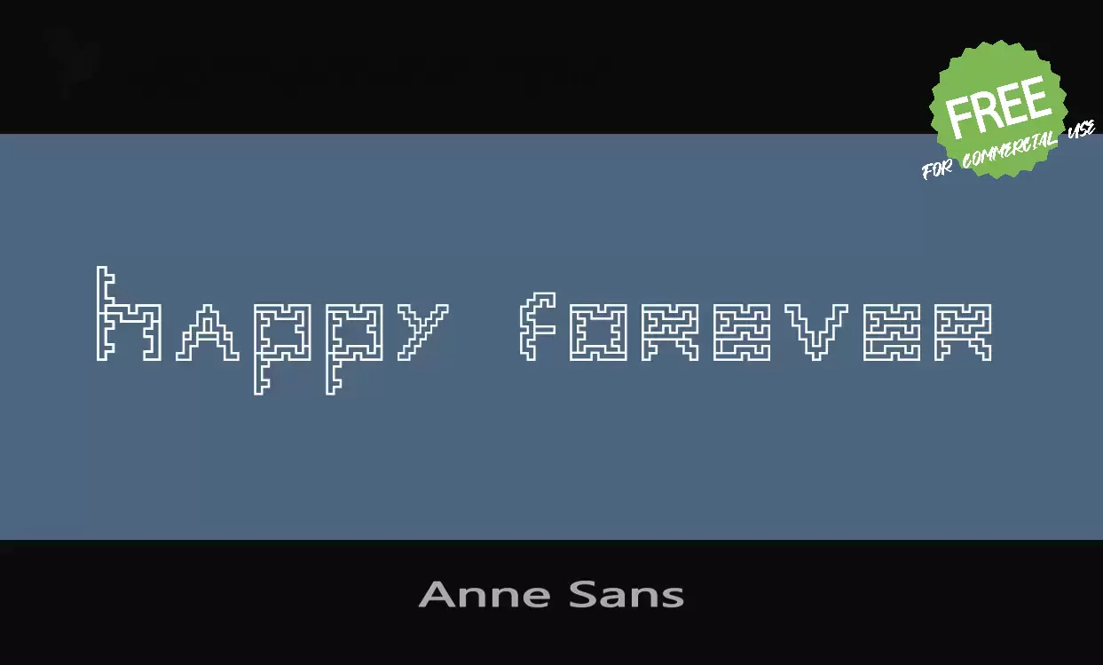 「Anne-Sans」字体效果图