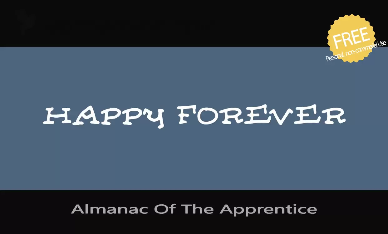 「Almanac-Of-The-Apprentice」字体效果图