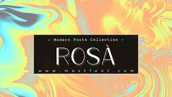 Typographic Design of ROSÀ