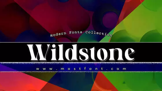 「Wildstone」字体排版图片