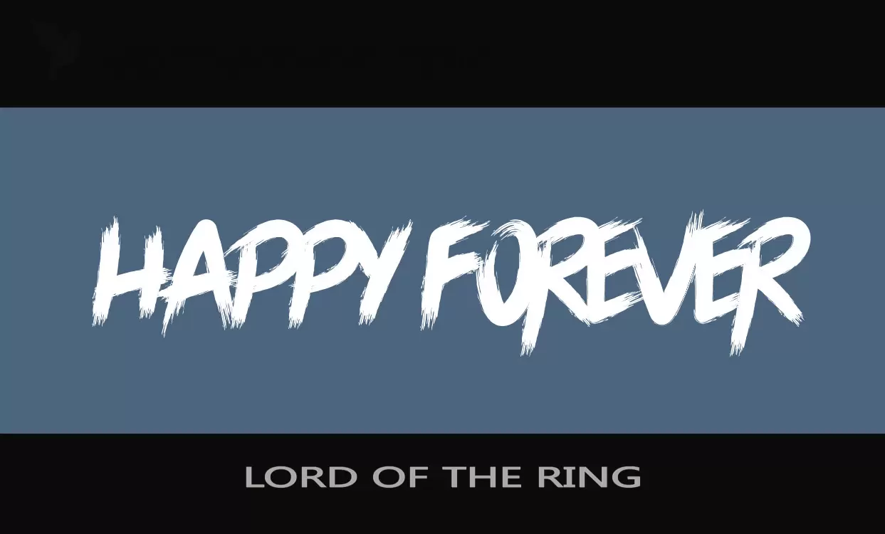 「LORD-OF-THE-RING」字体效果图