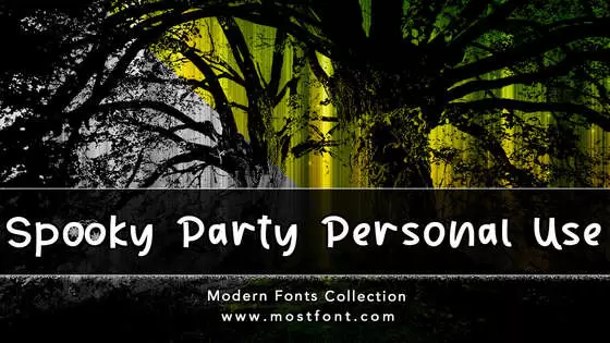 Typographic Design of Spooky-Party---Personal-Use