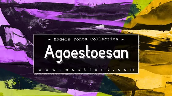 Typographic Design of Agoestoesan