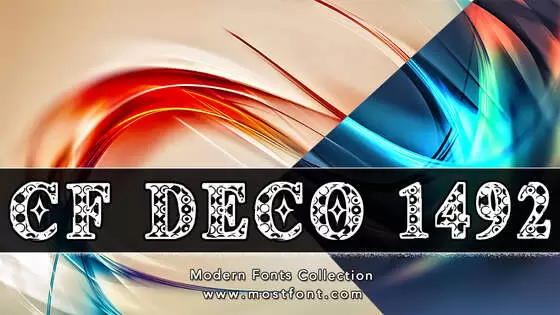 Typographic Design of CF-Deco-1492