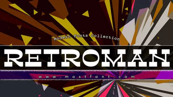 「Retroman」字体排版图片