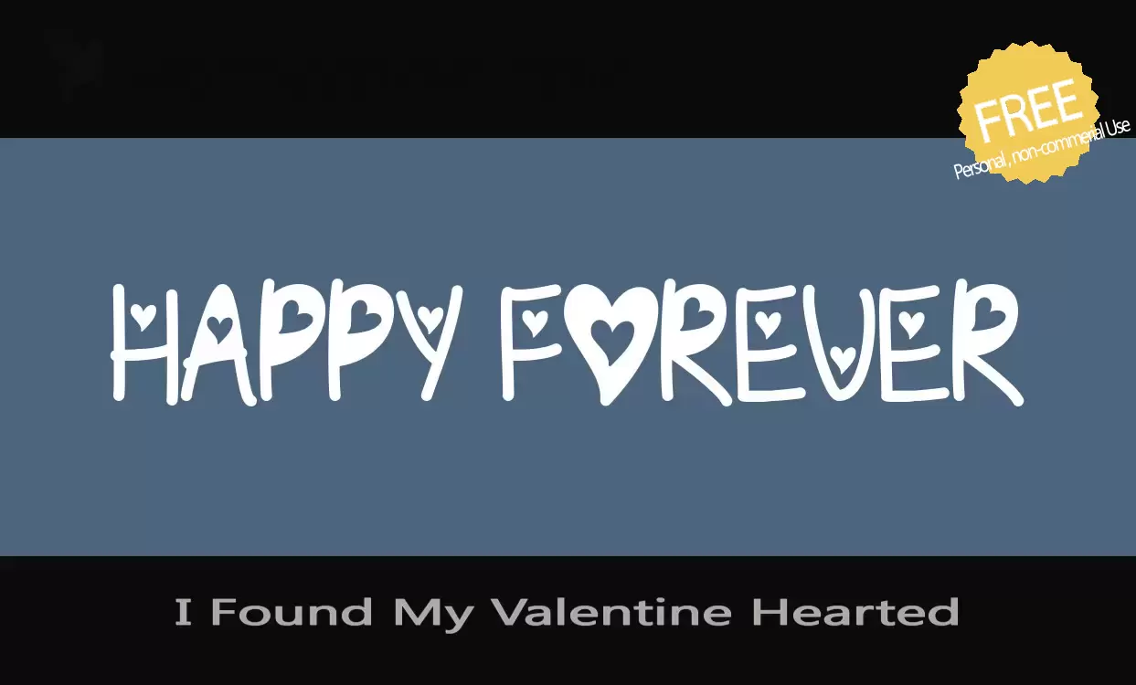 Sample of I-Found-My-Valentine-Hearted