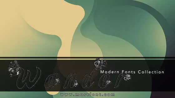 「Wander」字体排版样式