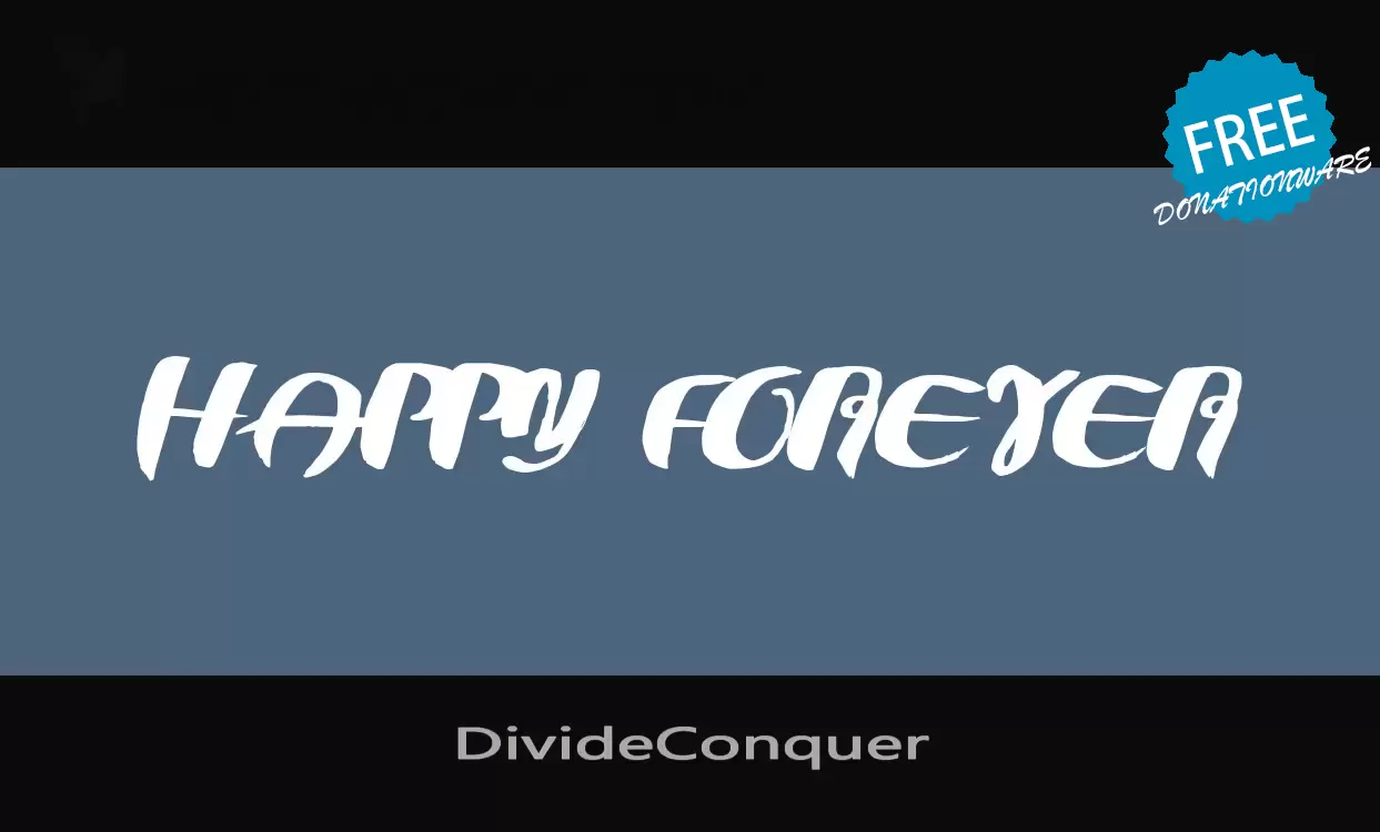 Font Sample of DivideConquer