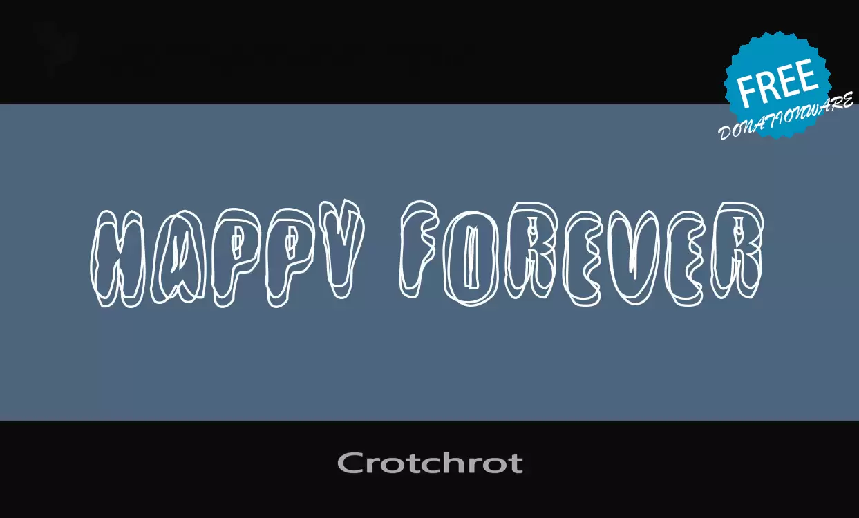 Font Sample of Crotchrot