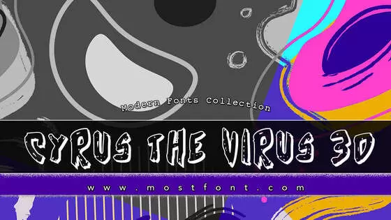 Typographic Design of Cyrus-The-Virus-3D