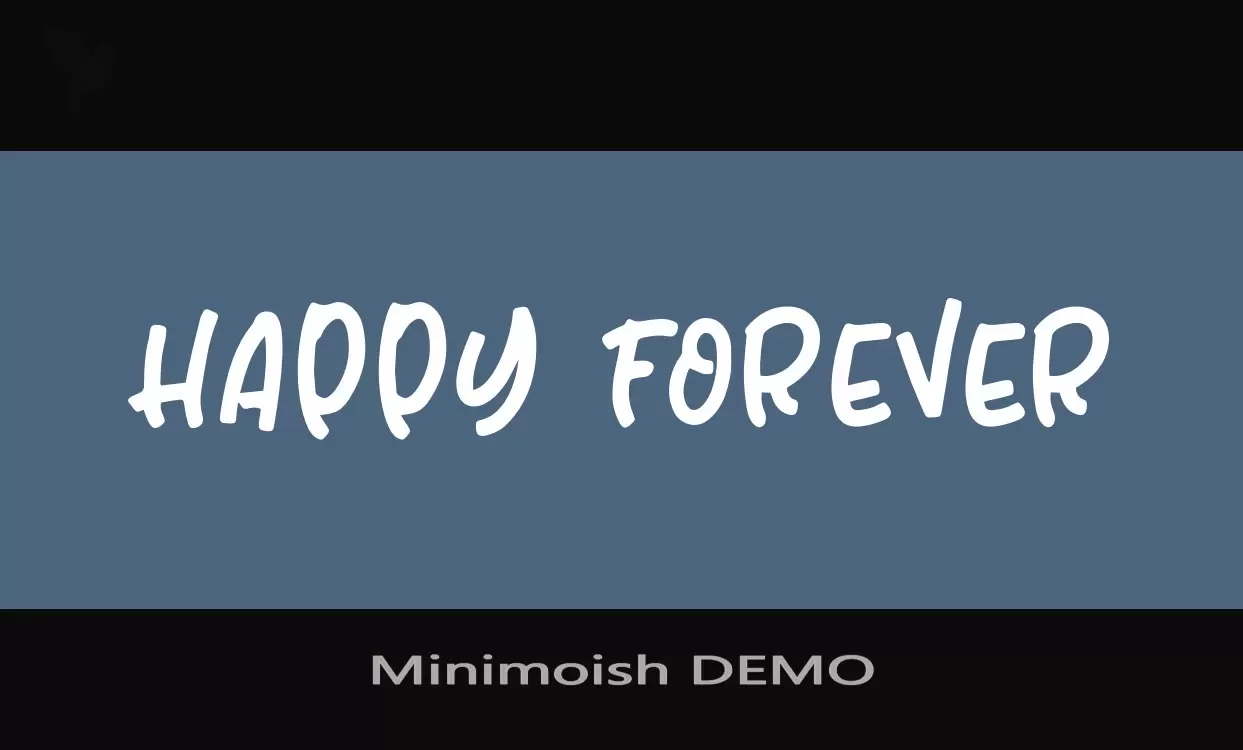 「Minimoish-DEMO」字体效果图
