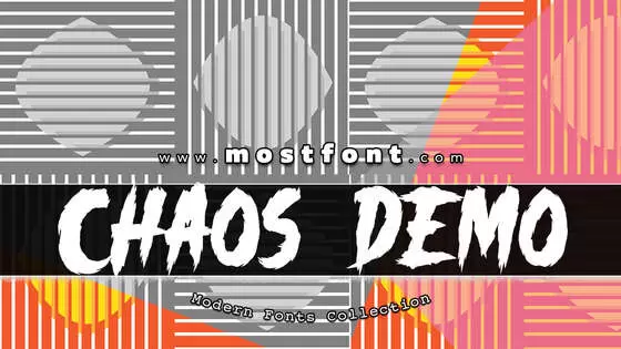 Typographic Design of -CHAOS-DEMO