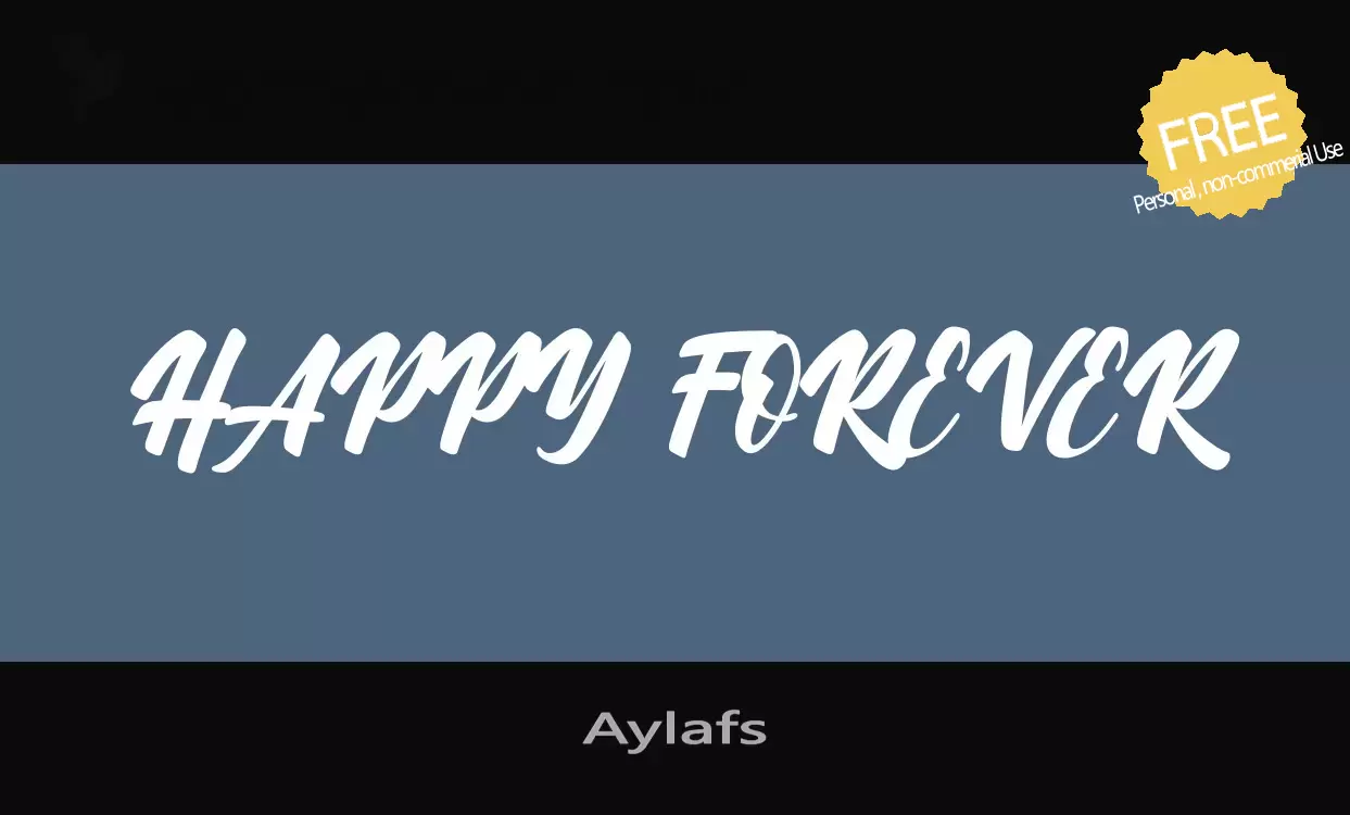 Font Sample of Aylafs