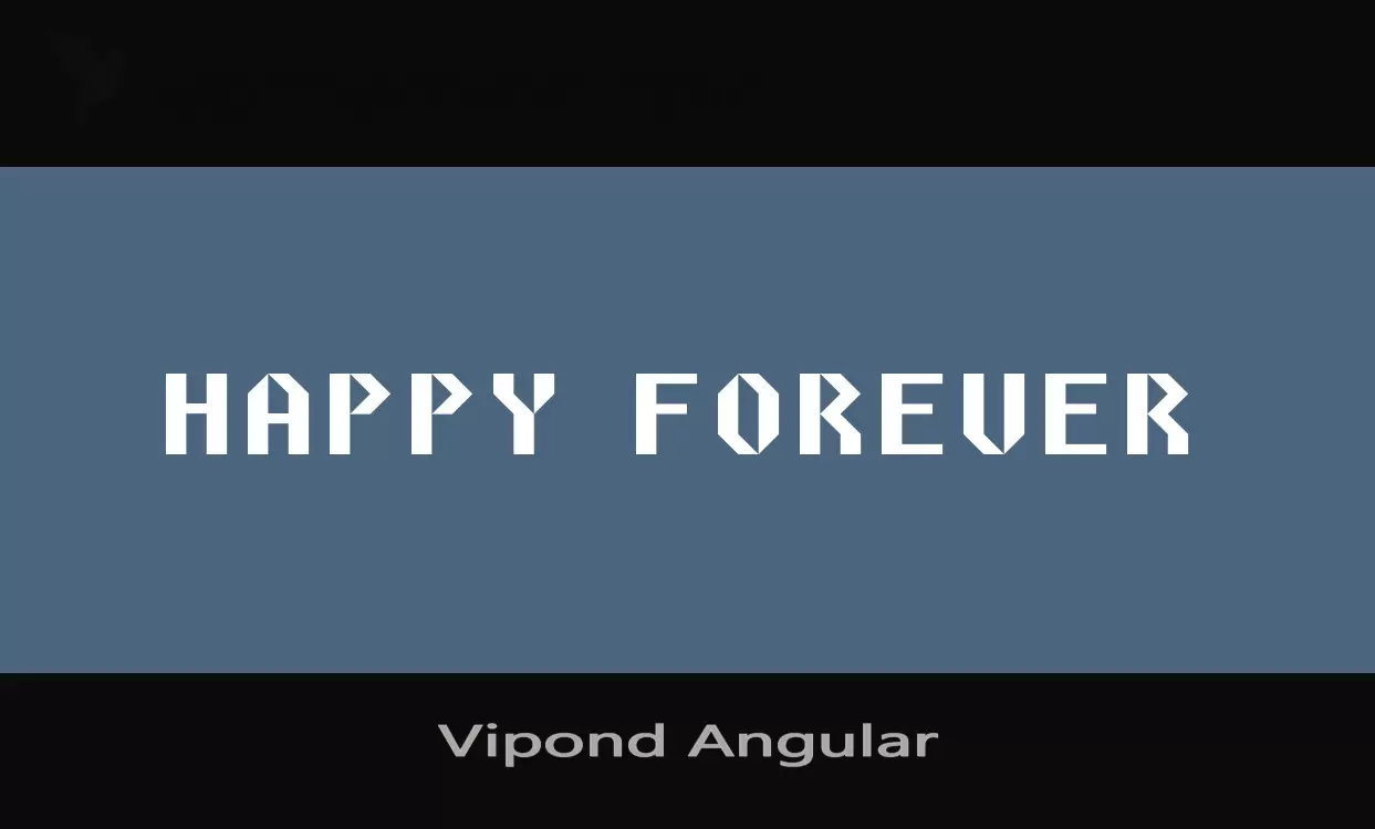 「Vipond-Angular」字体效果图