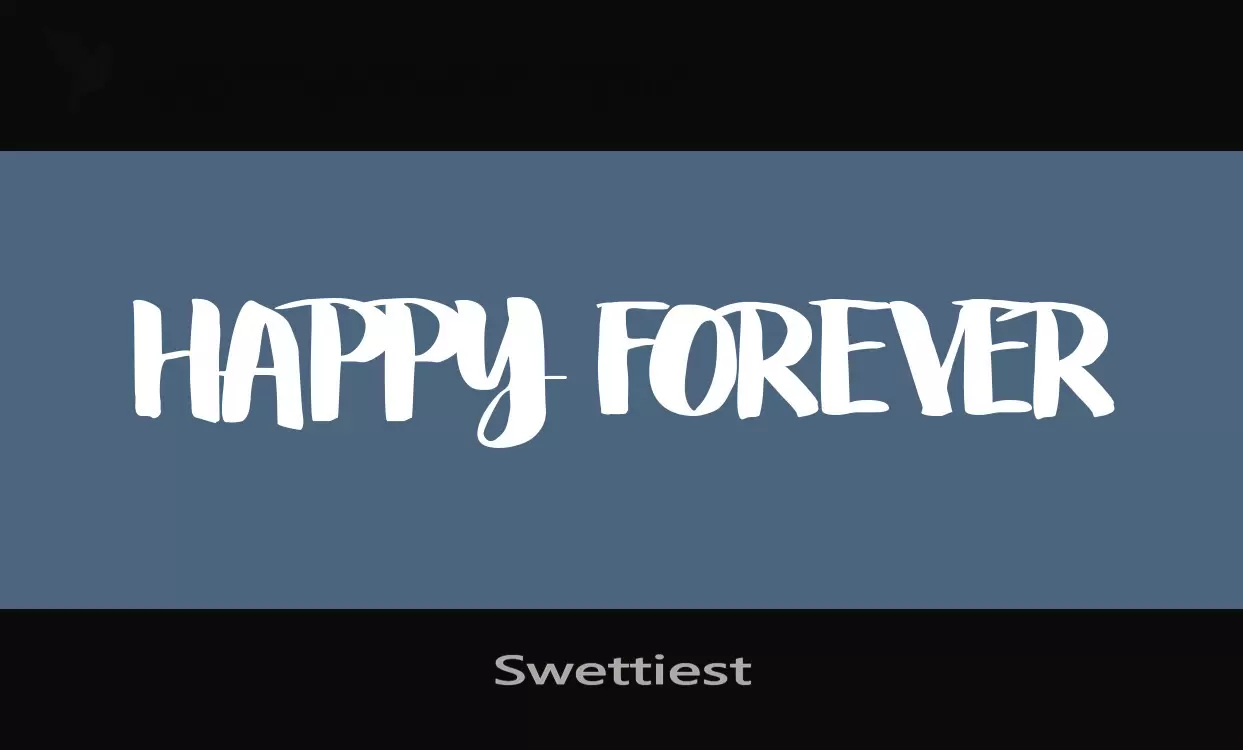 「Swettiest」字体效果图