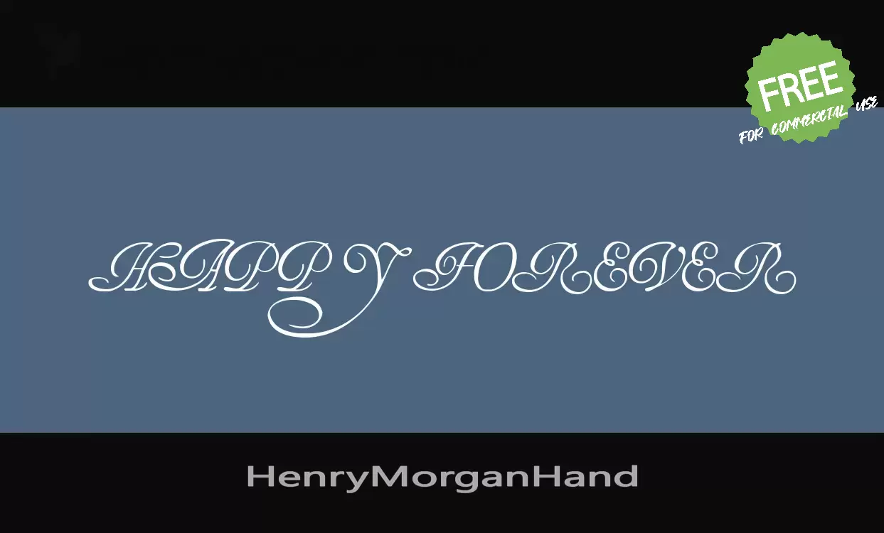 Sample of HenryMorganHand