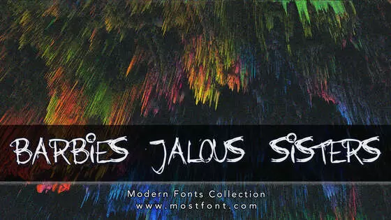 Typographic Design of Barbies-Jalous-Sisters