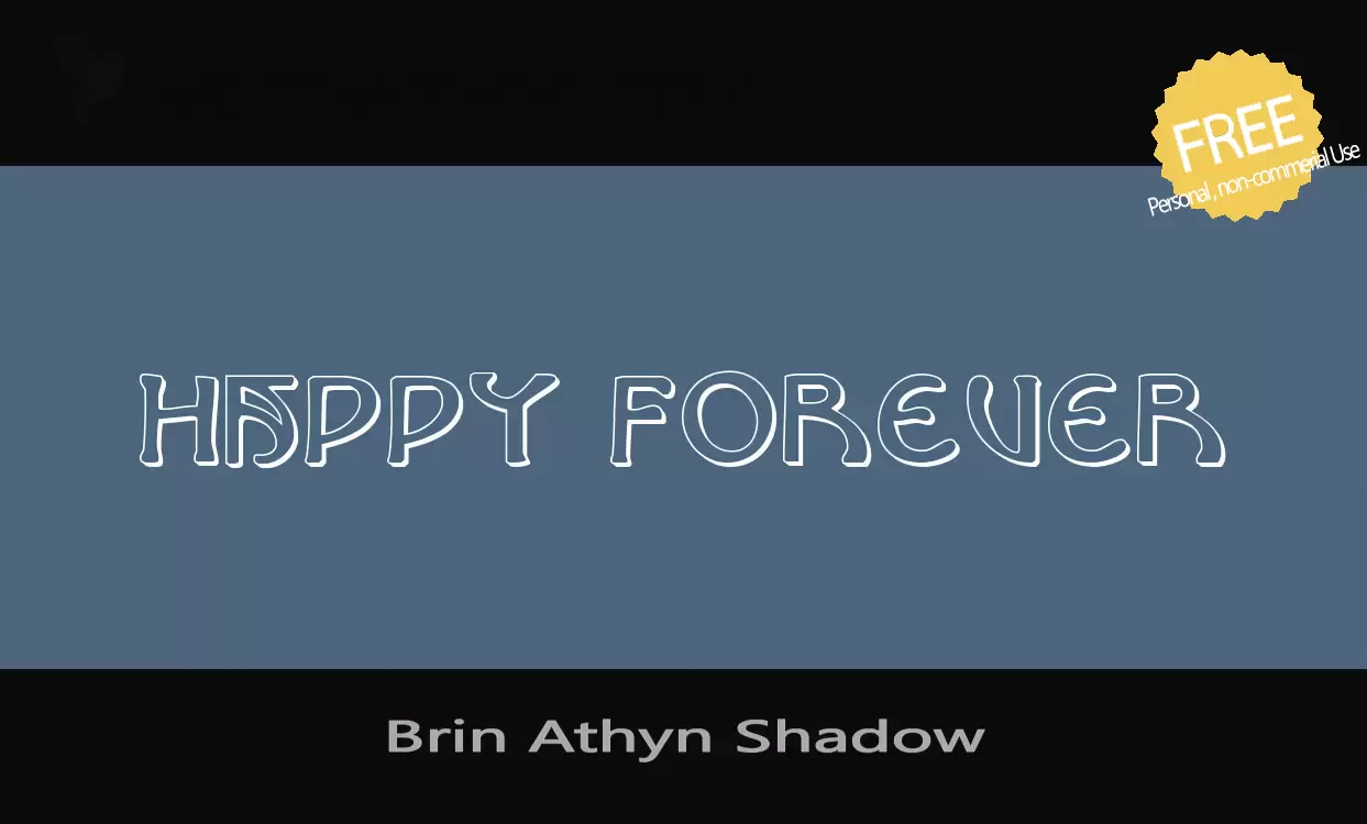 「Brin-Athyn-Shadow」字体效果图