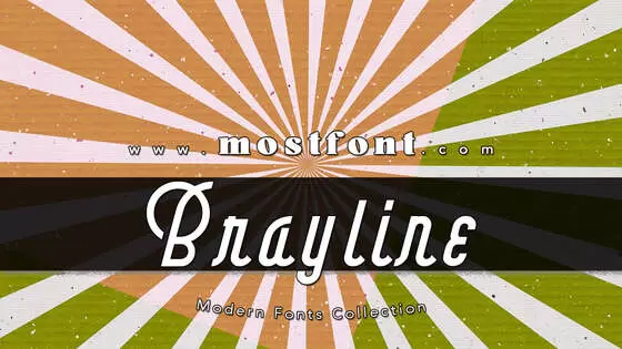 「Brayline」字体排版图片