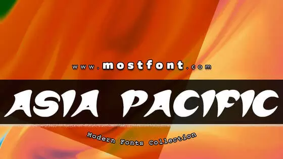 「ASIA-PACIFIC」字体排版图片