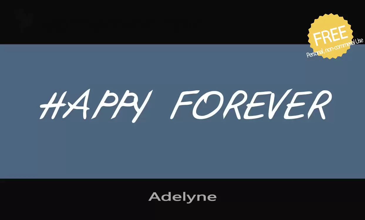 「Adelyne」字体效果图