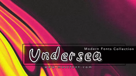 「Undersea」字体排版样式