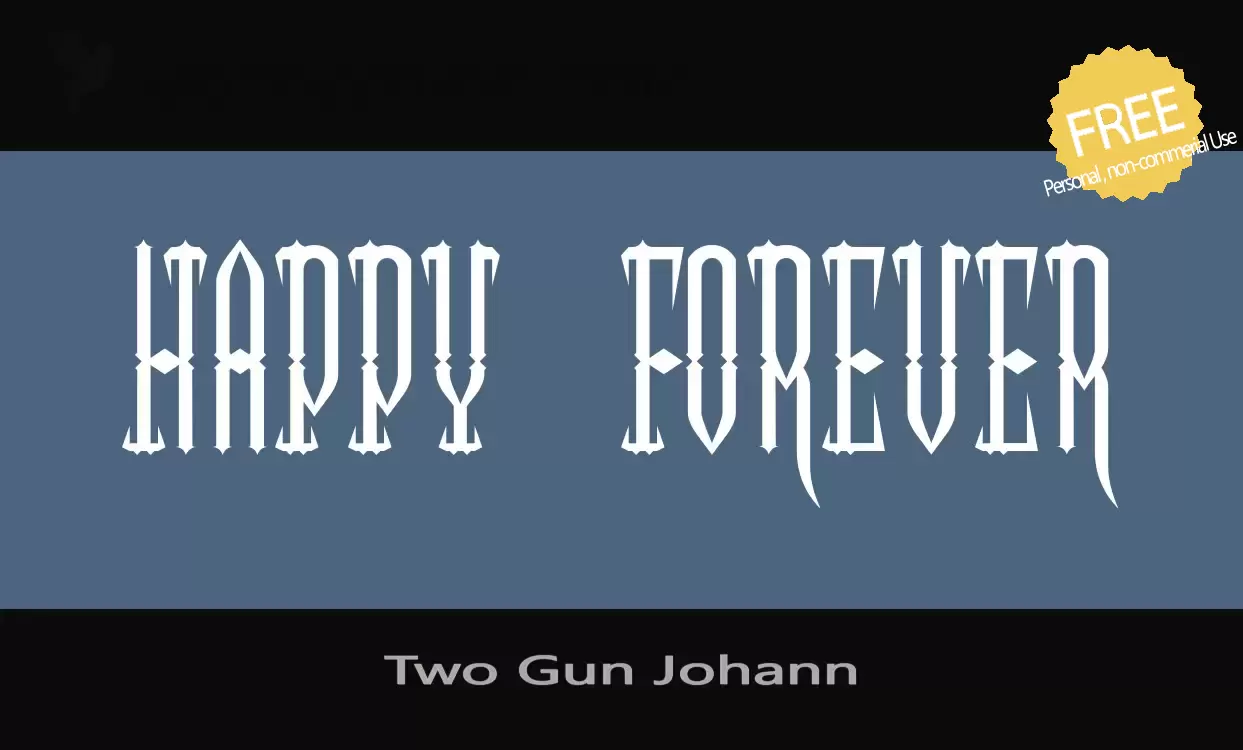 「Two-Gun-Johann」字体效果图