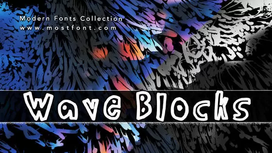 「Wave-Blocks」字体排版图片