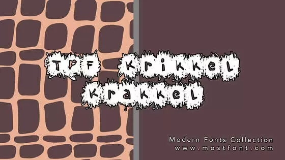 Typographic Design of TPF-Krikkel-Krakkel