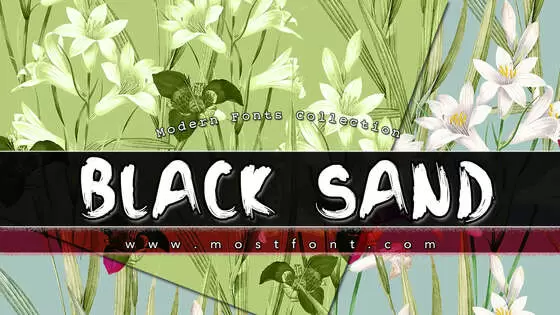 Typographic Design of Black-Sand
