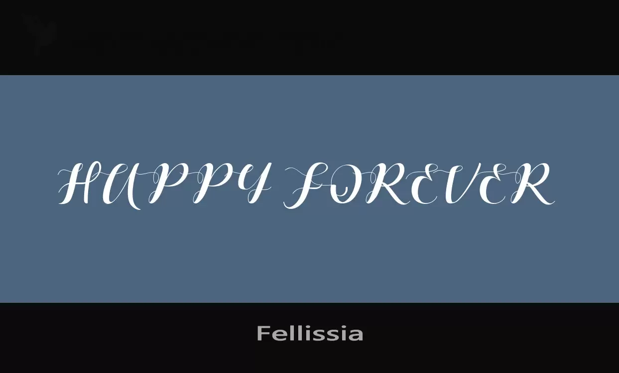 「Fellissia」字体效果图