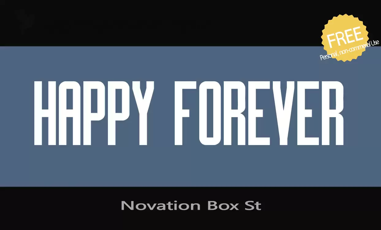 「Novation-Box-St」字体效果图