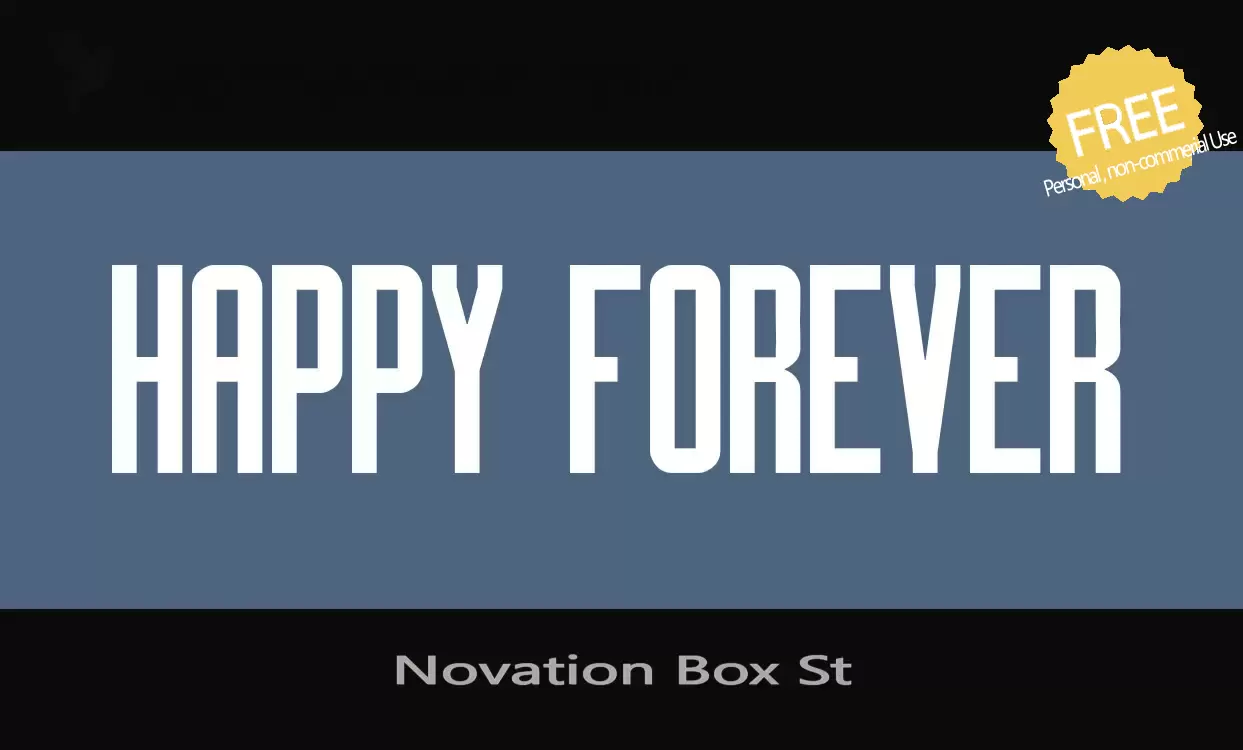Font Sample of Novation-Box-St
