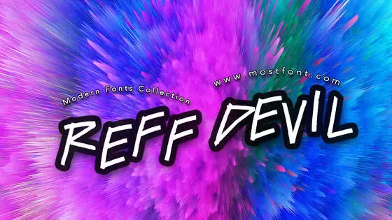 「ReFf-DEvIl」字体排版图片
