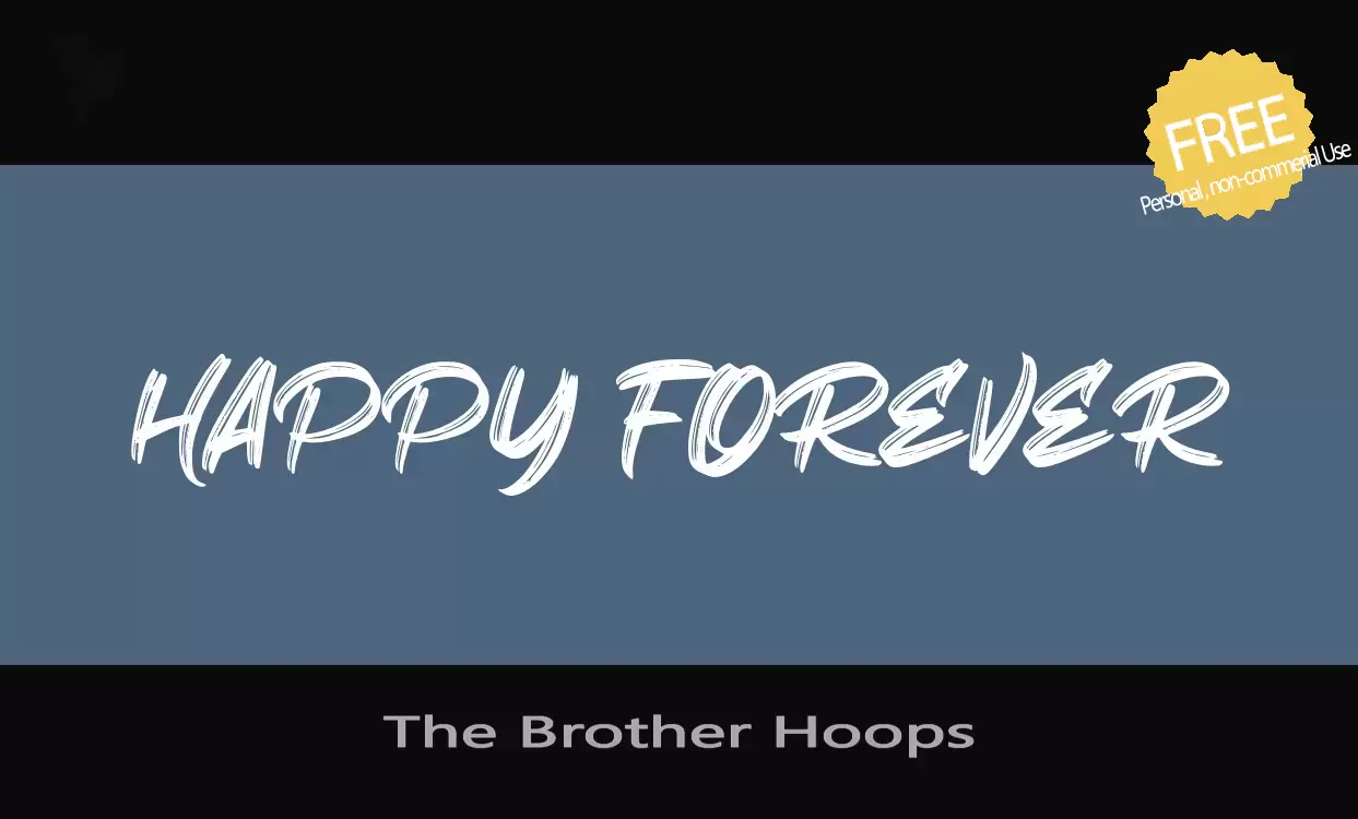 「The-Brother-Hoops」字体效果图