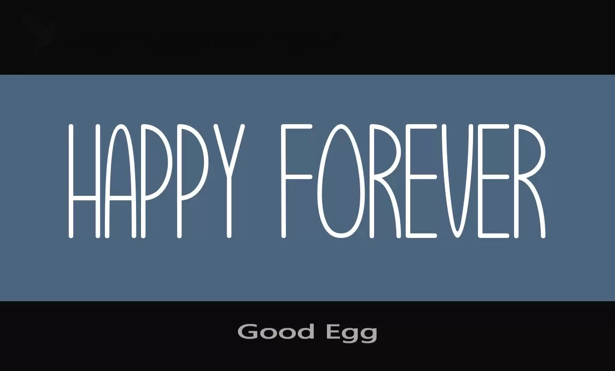 Font Sample of Good-Egg