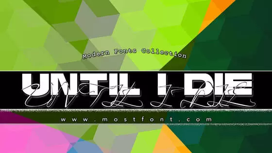 Typographic Design of Until-I-Die