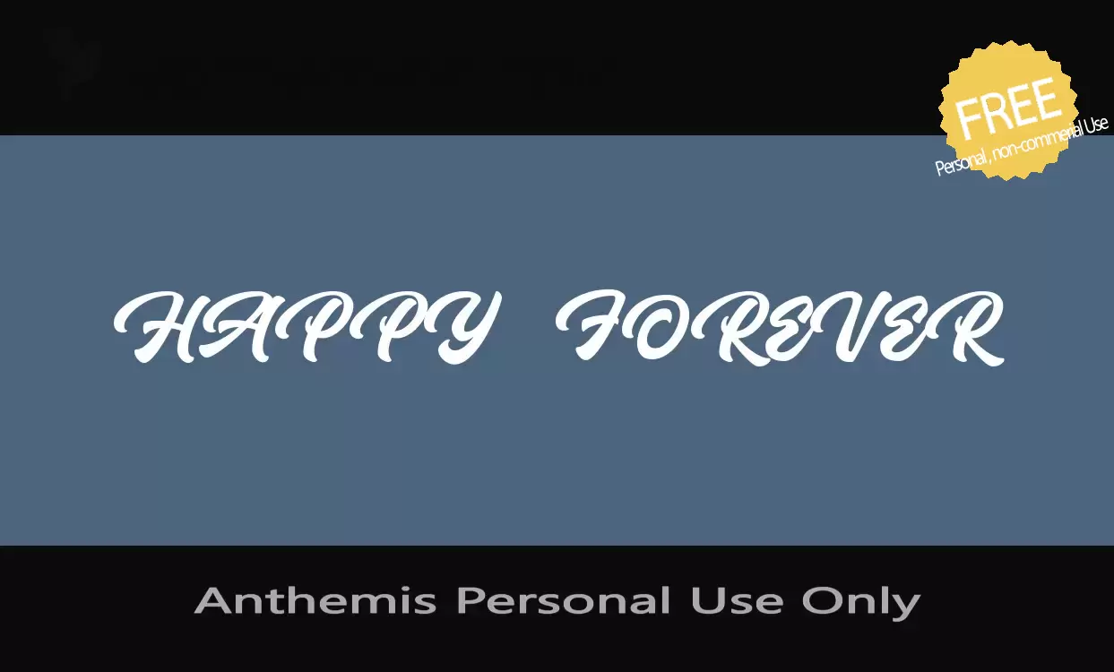 「Anthemis-Personal-Use-Only」字体效果图