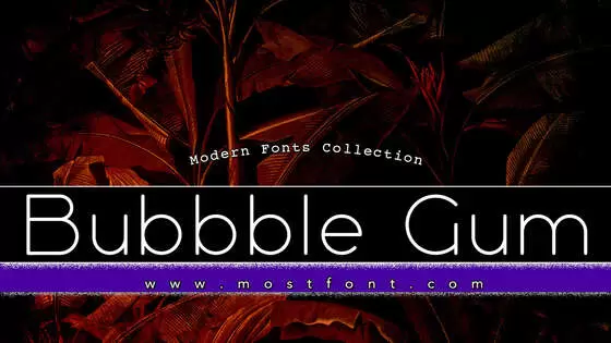 「Bubbble-Gum」字体排版图片