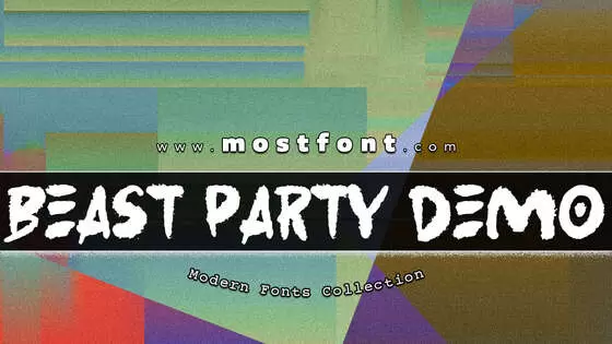 「Beast-Party-Demo」字体排版图片