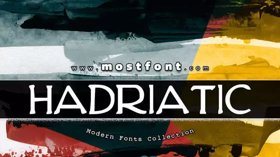「Hadriatic-Bold」字体排版样式