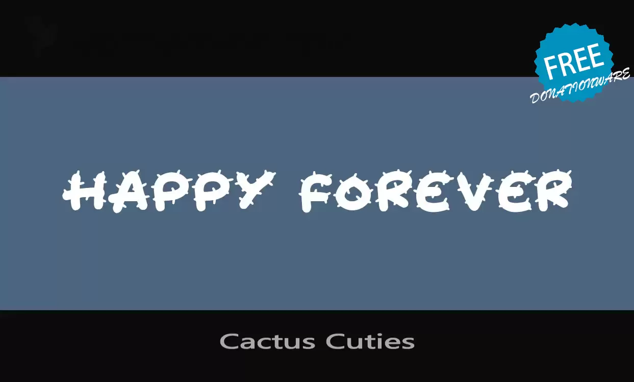 「Cactus-Cuties」字体效果图