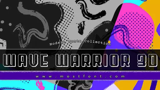 Typographic Design of Wave-Warrior-3D