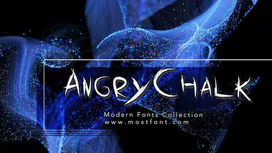 「AngryChalk」字体排版图片