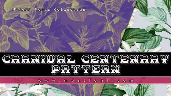 「Carnival-Centenary-Pattern」字体排版图片