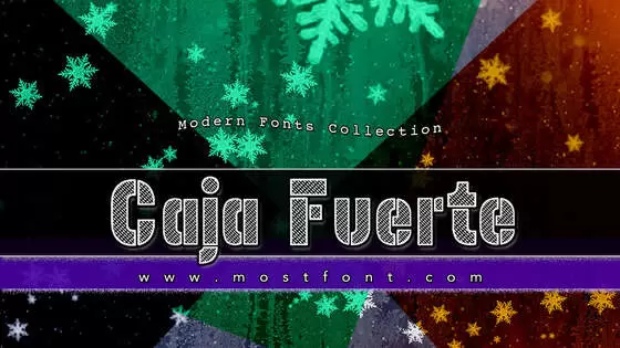「Caja-Fuerte」字体排版样式