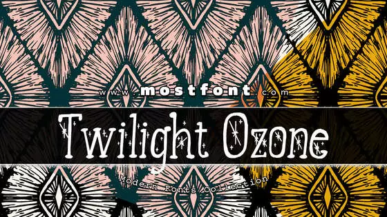 「Twilight-Ozone」字体排版样式