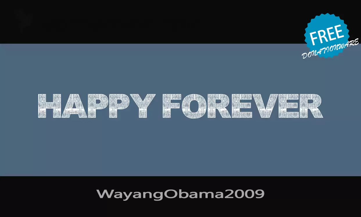 Sample of WayangObama2009