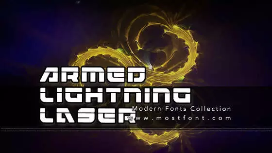 Typographic Design of Armed-Lightning-Laser