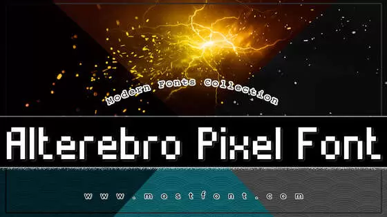 「Alterebro-Pixel-Font」字体排版样式
